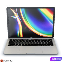 Macbook Pro 3D Model Corona