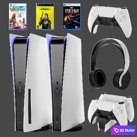 Game console with headphones PS5 Sony PlayStation 5