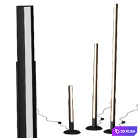 Zafferano Lampes a Porter Pencil Floor Tables 3D Model Vray