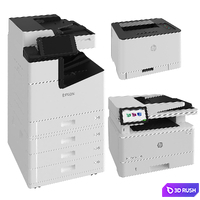 Printers Kit 3D Model Vray, Corona