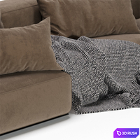 Westside Sofa Poliform 3 Version 3D Model Corona