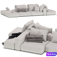 Westside Sofa Poliform 3 Version 3D Model Corona