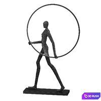 Floor lamp Man carries light circle