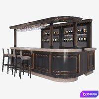 The bar counter.