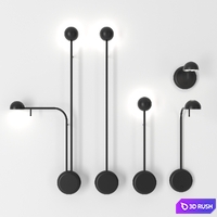 Pin wall lamps by Vibia