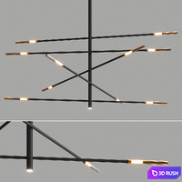 Crossroad chandelier by Bonaldo