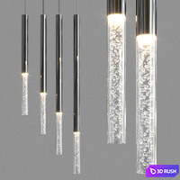 LED Drop Pendant Light 3D Model Vray