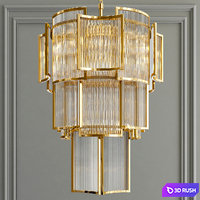 Eichholtz Chandelier 3D Model Vray, Corona