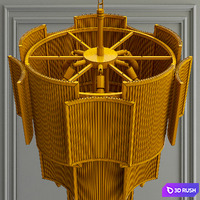 Eichholtz Chandelier 3D Model Vray, Corona