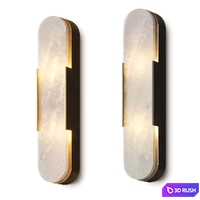 Kelly Wearstler Melange Elongated / Lampatron Jacklyn Sconce