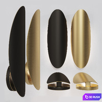 Brass wall lamp AMULET
