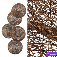Lamp wicker n12
