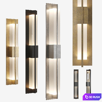 Double Axis LED Sconce by Hubbardton Forge 3D Model Corona