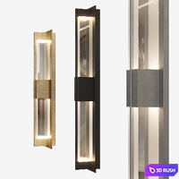 Double Axis LED Sconce by Hubbardton Forge 3D Model Corona