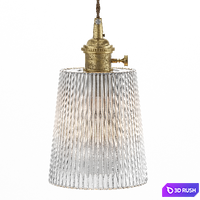 Vintage Textured Glass Pendant Lights 3D Model Vray, Corona