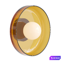 Walter Retro Bauhaus Ceiling Light 3D Model Corona