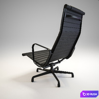 Eames Aluminum Group Chairs 3D Model Vray