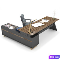 Office table 3D Model Vray