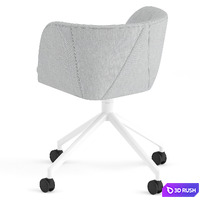 Fredericia Verve swivel castors chair 3D Model Vray, Corona
