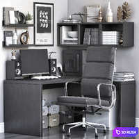 IKEA office workplace 87 3D Model