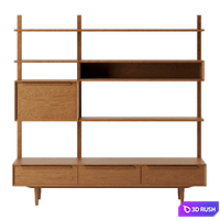Portobello Shelf Unit by Maisons du Monde 3D Model Corona