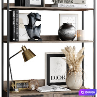 Wardrobe &amp; Display cabinets 01 3D Model Vray, Corona