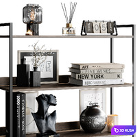Wardrobe &amp; Display cabinets 01 3D Model Vray, Corona