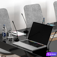 Conference table 23 3D Model Vray, Corona