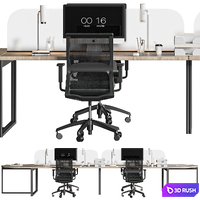 Oval office set 3D Model Vray, Corona