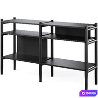 Bookcase HOLTON by Rowico Home 3D Model Vray, Corona