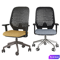 Key Smart office chairs 3D Model Vray, Corona