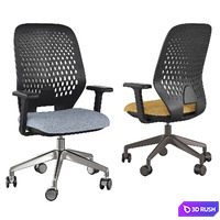 Key Smart office chairs 3D Model Vray, Corona