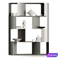 Cattelan Italia Fulham BookCase By Ono Design 3D Model Vray, Corona