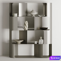 Cattelan Italia Fulham BookCase By Ono Design 3D Model Vray, Corona
