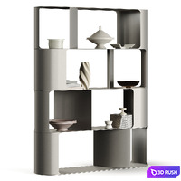 Cattelan Italia Fulham BookCase By Ono Design 3D Model Vray, Corona
