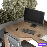 Employee Set - Office Furniture 348 3D Model Vray, Corona