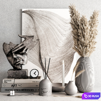 Decorative set 29 3D Model Vray, Corona