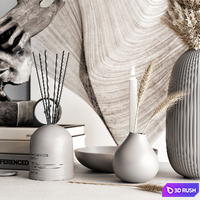 Decorative set 29 3D Model Vray, Corona