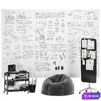 Lintex AIR SPACES connected frameless whiteboards