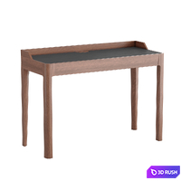 La Redoute Junius Desk walnut wood 3D Model Vray, Corona