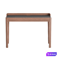 La Redoute Junius Desk walnut wood 3D Model Vray, Corona