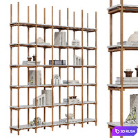 Rack_02 with decor 3D Model Corona
