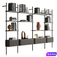 Radice bookcase by Natuzzi Italia 3D Model