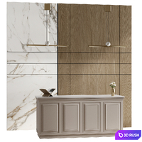 Classical reception desk 17 3D Model Corona