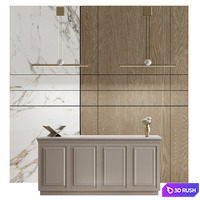 Classical reception desk 17 3D Model Corona