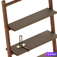 Poltrona Frau Ren Bookcase 3D Model Vray, Corona