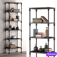 Narrow Rack 3D Model Vray