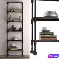Narrow Rack 3D Model Vray