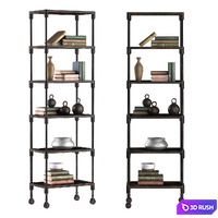 Narrow Rack 3D Model Vray