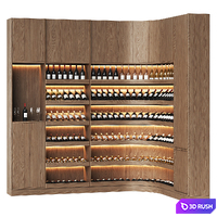 Wine library for a home wine cellar or restaurant